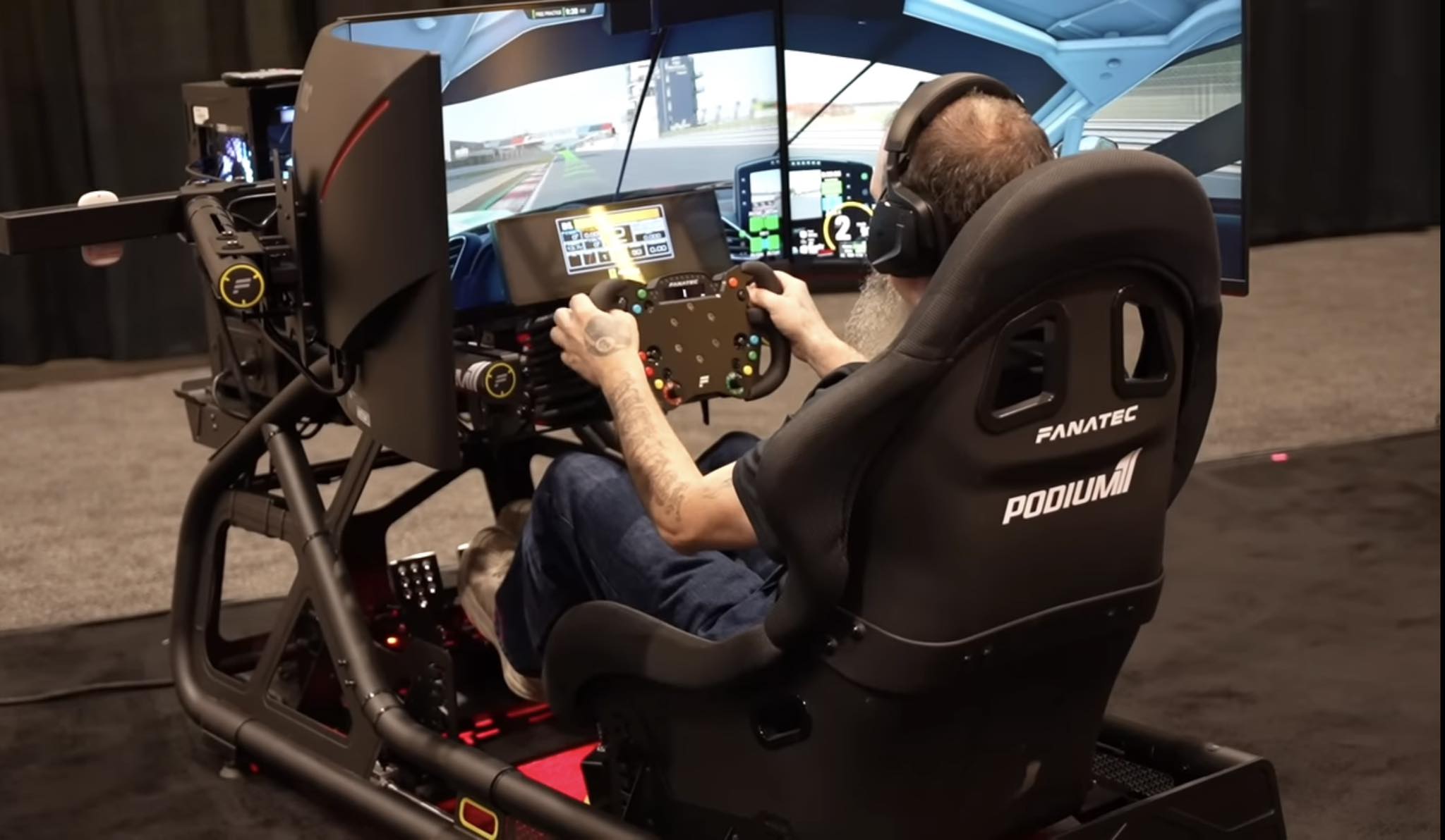 Setup Fanatec Podium em simulador